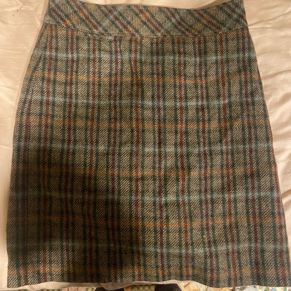 Vintage LL Bean wool mini skirt